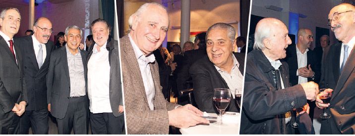 Festejo del 70 cumpleaños de Ginés González García. Carlos Tomada, Julio Alak, Rodolfo Daer, Carlos West Ocampo, Daniel Basile, Jorge Remes Lenicov y Aldo Neri.