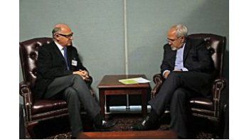 El canciller Héctor Timerman se reunió en Nueva York con su par iraní, Javad Zarif.