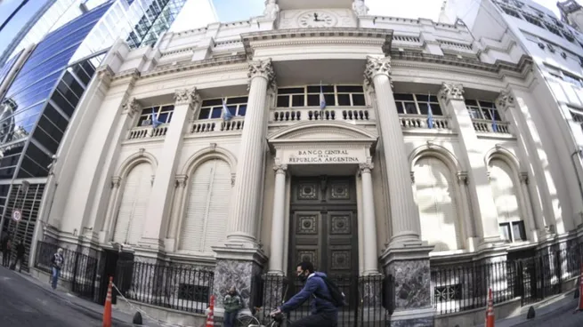 Frente del BCRA. Organismo regulador monetario nacional.&nbsp;