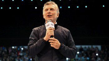 Mauricio Macri durante acto en Córdoba.