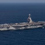 Así luce el USS Ford, el portaaviones más grande del mundo, que contiene un reactor nuclear en su interior, y se dirigirá a las costas de Venezuela en los próximos días. Así luce el USS Ford, el portaaviones más grande del mundo, que contiene un reactor nuclear en su interior, y se dirigirá a las costas de Venezuela en los próximos días.