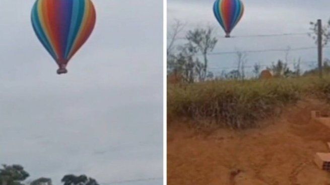 Una persona murió en Brasil tras caer en un globo aerostático