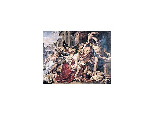 La «Masacrede losinocentes» dePeter PaulRubens,vendida hacecinco años enalrededor de90 millonesde dólares,es hasta elmomento laobra récorddel mercadode los viejosmaestros delos PaísesBajos.