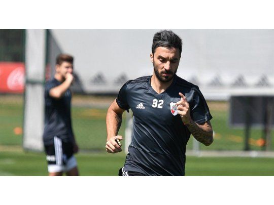 Scocco jugó 20 minutos tras recuperarse de una molestia en el gemelo derecho (Foto: Twitter oficial de River).