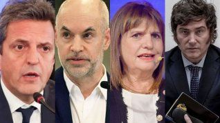 Sergio Massa, Horacio Rodríguez Larreta, Patricia Bullrich y Javier Milei, protagonistas de las Elecciones 2023. Sergio Massa, Horacio Rodríguez Larreta, Patricia Bullrich y Javier Milei, protagonistas de las Elecciones 2023.