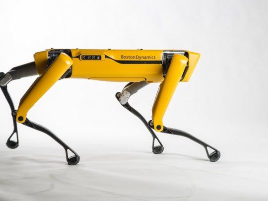 Un modelo de perro robot.