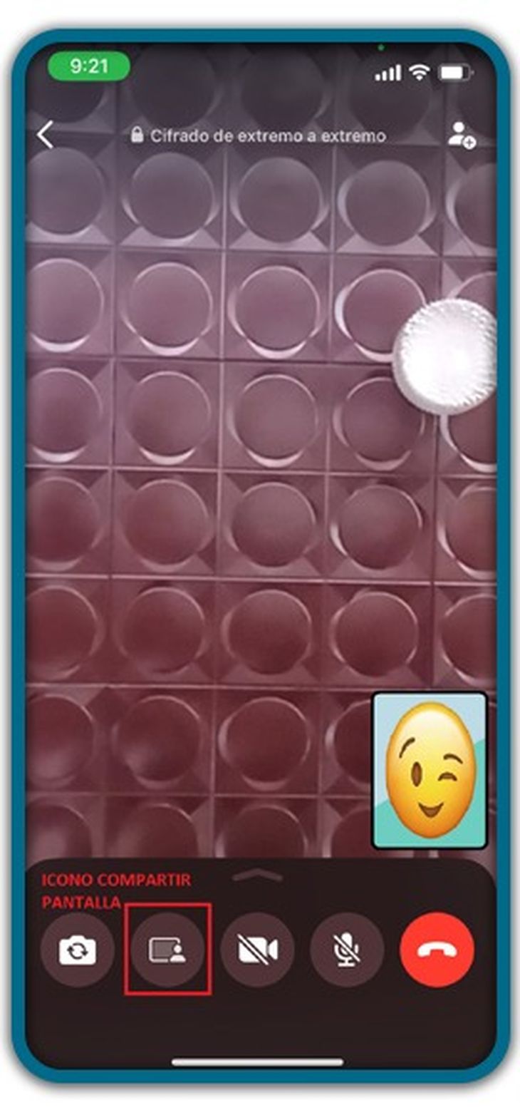 El nuevo ícono que permitirá compartir pantalla desde nuestro Smartphone. El nuevo ícono que permitirá compartir pantalla desde nuestro Smartphone.