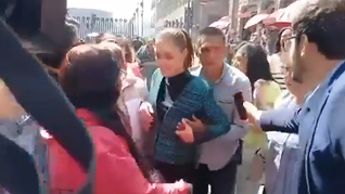 asi fue el momento exacto del acoso a claudia sheinbaum en cdmx asi fue el momento exacto del acoso a claudia sheinbaum en cdmx