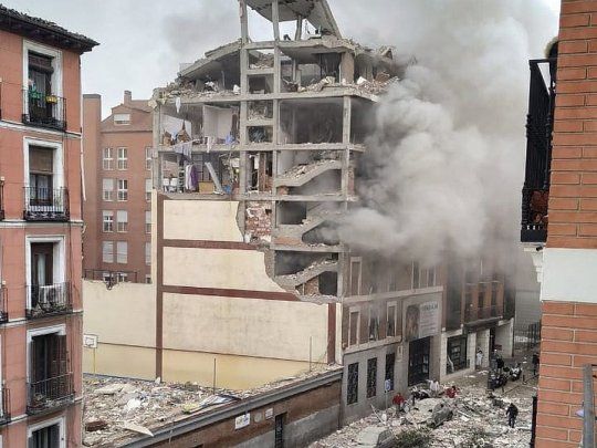 La explosión quedó registrada por varios usuarios de redes sociales
