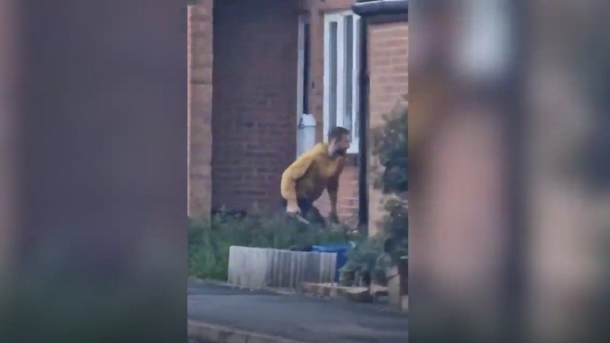 A man attacked passers-by with a sword in London and was arrested