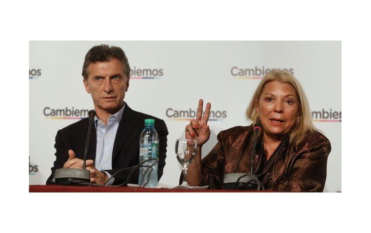 Macri y Carrió durante la campaña de 2015.