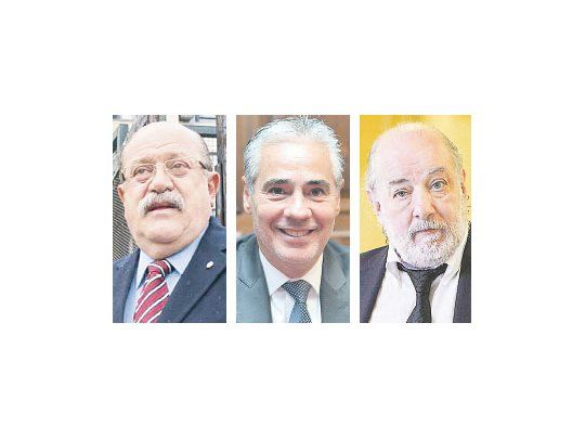 Jorge Di Lello, Sergio Torres y Claudio Bonadío