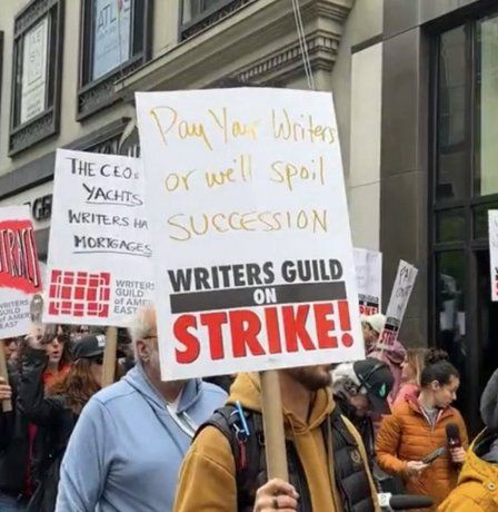 Writers strike.