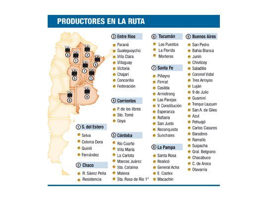 Movilizaciones en las rutas y cortes en nueve provincias