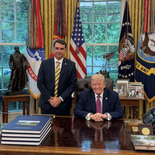 Trump recibió a Bolsonaro en la Casa Blanca. Trump recibió a Bolsonaro en la Casa Blanca.