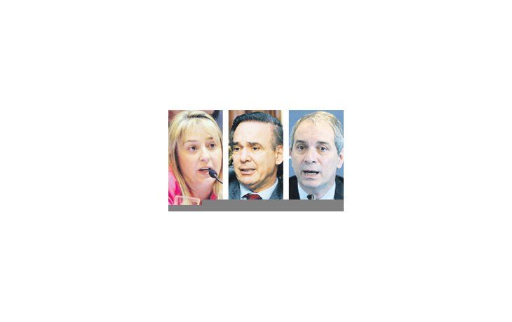 Liliana Negre de Alonso, Miguel Pichetto y Julio Alak