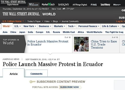 Wall Street Journal, EEUU