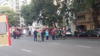 palermo: un incendio en un edificio en av. libertador dejo al menos ocho heridos