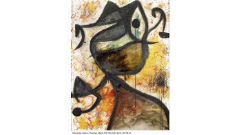 ámbito.com | personaje: pájaros. Una de las pinturas de Miró presente en la muestra de Bellas Artes,