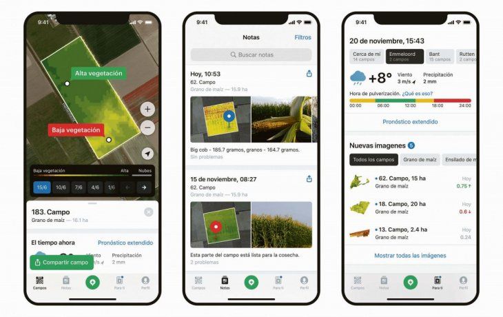 perfiles. OneSocial desarrolla tecnología aplicada al campo.