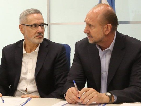 Desenlace. Saín y Perotti, una relación política de buenos términos que finalizó jaqueada por polémicas.