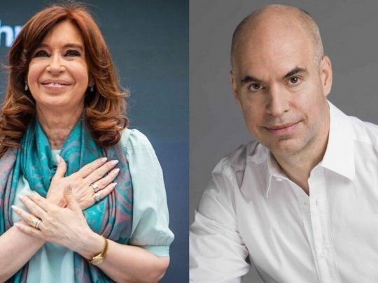Cristina Fernández de Kirchner y Horacio Rodríguez Larreta, víctimas del espionaje ilegal.