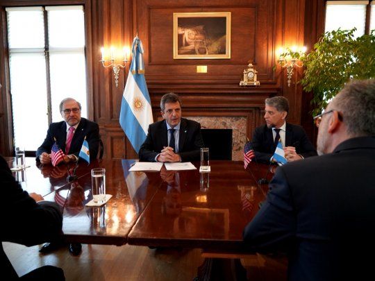 Sergio Massa arrancó agenda de reuniones en su visita oficial a Estados Unidos.