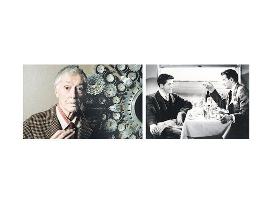 Farley Granger apuntaba para estrella en los años 50, cuando filmó tres clásicos del cine como «Pacto siniestro» (foto der.) y «Festín diabólico» de Hitchcock, y «Senso» de Visconti, aunque más tarde su carrera no prosperó.