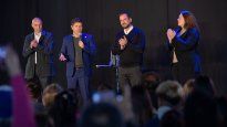 Axel Kicillof, junto al intendente de Escobar, Ariel Sujarchuk.