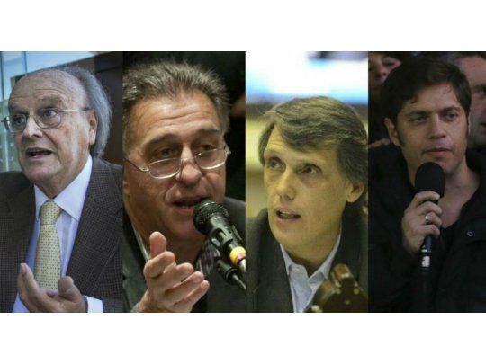 José Ignacio De Mendiguren, Néstor Pitrola, Pablo Kosiner y Axel Kicillof.