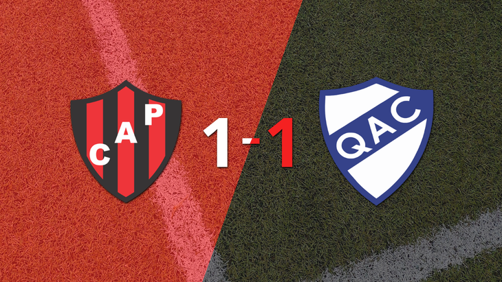 Con un gol agónico, Emanuel Herrera sentenció el empate entre Quilmes y Patronato