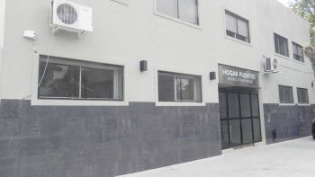 El frente del hogar de discapacitados en San Martín que hoy se convirtió en un centro de aislamiento.