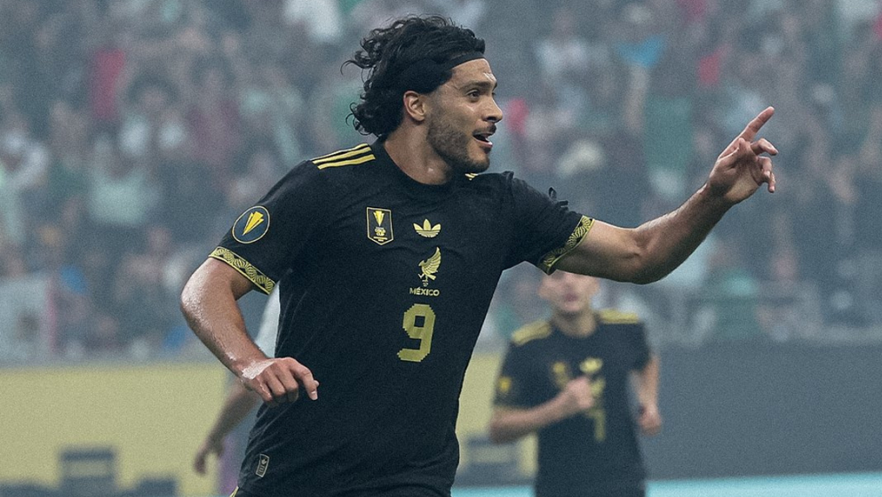 Jiménez, autor del primer gol de México vs. Estados Unidos.