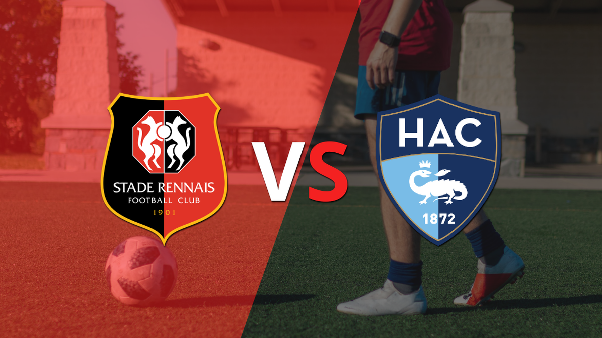 Stade Rennes is ahead 2-1 over Le Havre AC