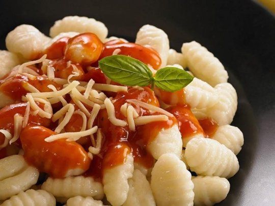 Receta de ñoquis.&nbsp;