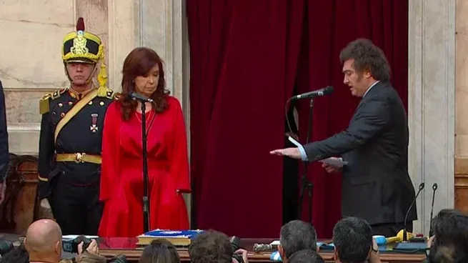 Javier Milei y Cristina Kirchner.