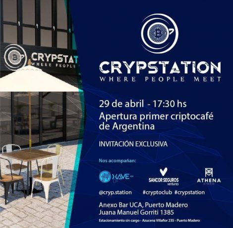 Crypstation: el primer cripto café de Argentina está en Puerto Madero.