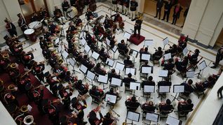 Evento musical en Casa Rosada, con la presencia de Javier y Karina Milei.