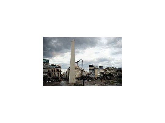 Probabilidad de lluvias en el Área Metropolitana de Buenos Aires. &nbsp;