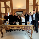 A última hora difundieron la foto de la mesa política. A última hora difundieron la foto de la mesa política.