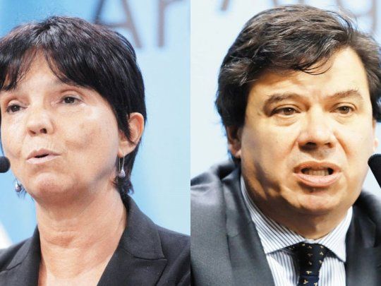 Mercedes Marcó del Pont y Claudio Moroni