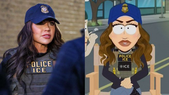 Kristi Noem, US Secretary of Security, pointed against “South Park” after being parodied in the series
