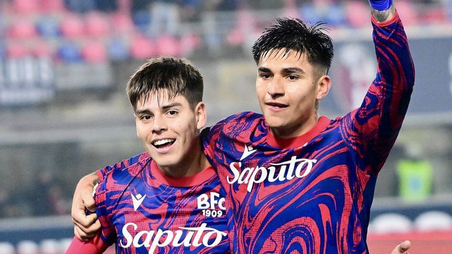 Domínguez y Castro, figuras del Bologna en Copa Italia.