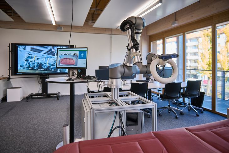 Uno de los laboratorios de robótica del Campus Talent de BMW en Múnich. Uno de los laboratorios de robótica del Campus Talent de BMW en Múnich.