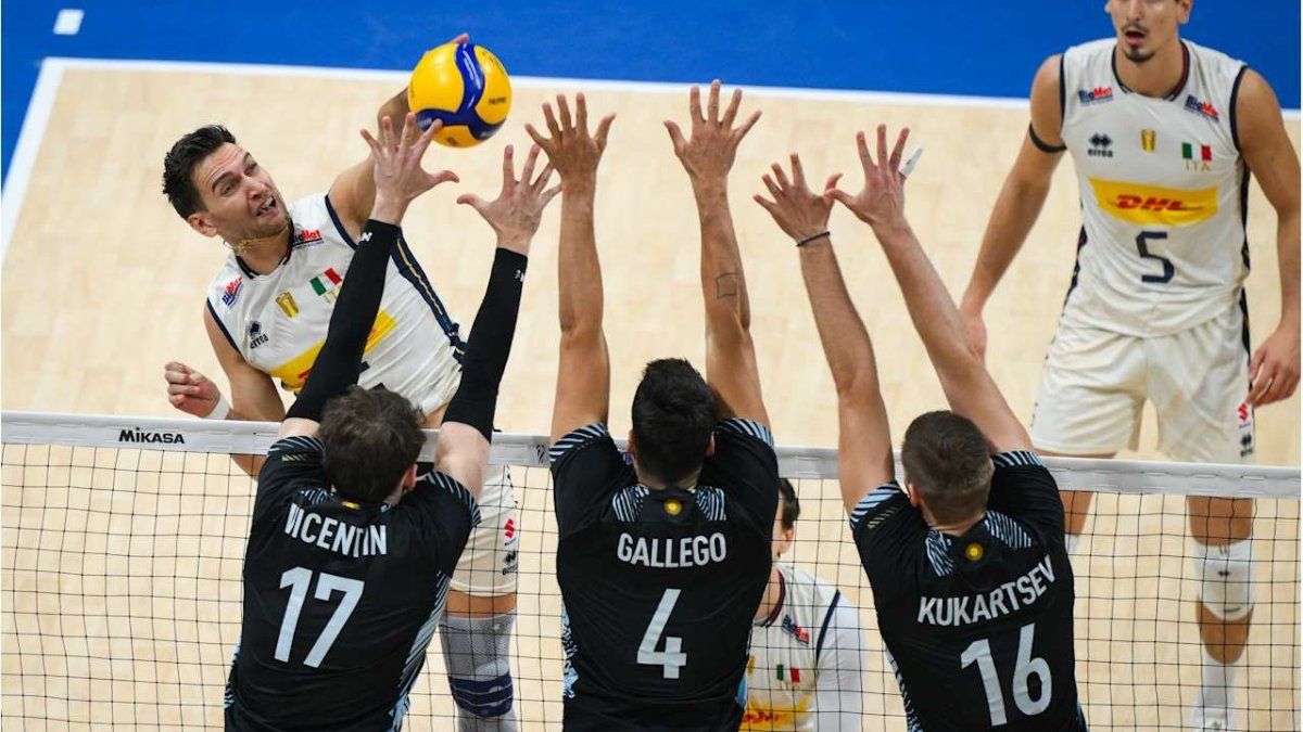 Argentina lost with Italy and was eliminated from the volleyball world
