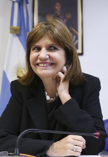 Patricia Bullrich. Ministra de Seguridad.