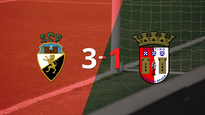 con muchos goles, farense derroto 3-1 a sc braga