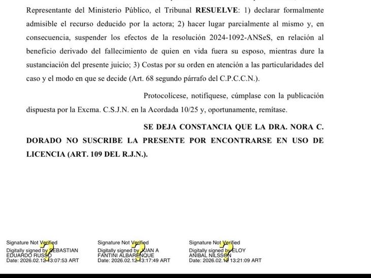 La decisi&oacute;n estuvo a cargo de la Sala III de la C&aacute;mara Federal.