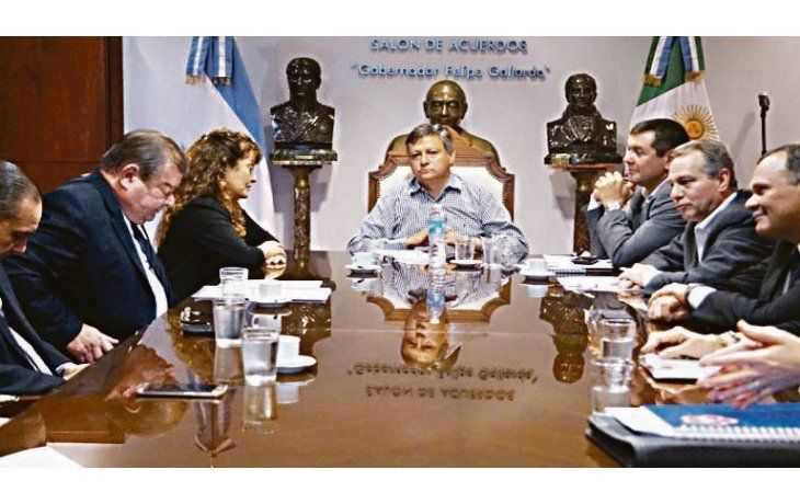 CRUCES. Peppo, durante una reunión meses atrás con el Superior Tribunal.