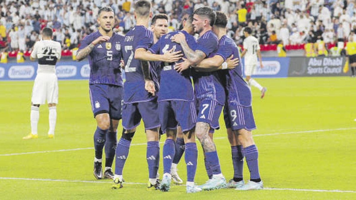With a great level, Argentina thrashed the United Arab Emirates in the final test